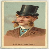 Английски човек, от серията за пушачи на Worlds за печат на плакати за цигари на Allen & Ginter