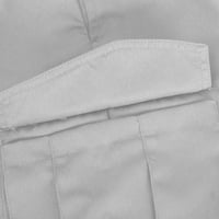 ифшайон работни панталони За Мъже Слим Плътен цвят прави панталони На открито Спорт алпинизъм туризъм анцуг мода ежедневни карго панталони сиво-г КСЛ