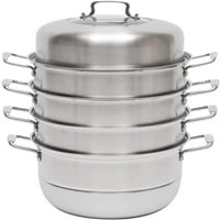 Tier от неръждаема стомана параход за готвене парна тенджера за готварска печка за храна за храна kitcken pot +капак