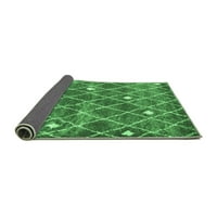 Ahgly Company Indoor Square Trellis Emerald Green Modern Area Rugs, 8 'квадрат