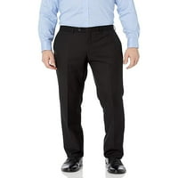 Адам Бейкър Мъжки модерен плосък преден панталон вълнена рокля-сив - 48Х34