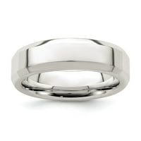 Auriga Sterling Silver Rhodium Plated Wedding Band Размер на пръстена- за жени