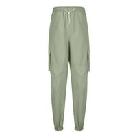Homadles товарни панталони за мъже- памук работа Небрежно реално прилягане на теглене с джобове участък