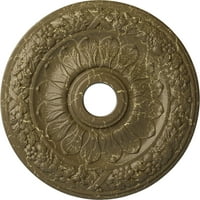Екена Милуърк 24 од 4 ид 1 2 П Суиндън таван медальон, Ръчно рисувана Мисисипи кален пращене