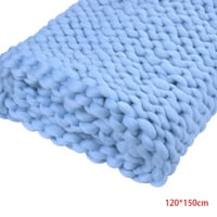 Ръчно изработена гъста плетене линия сплетен килим спалня килим деца меко дрямка одеяло за фотография реквизит вкъщи