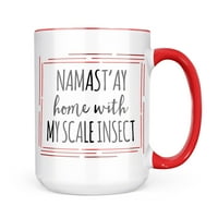 Neonblond Namast'ay Home With My Scale Насекоми прости поговорки Подарък за халба за любители на чай за кафе