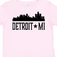 Inktastic Detroit Michigan City Skyline Gift Toddler Boy или Thddler Girl Тениска