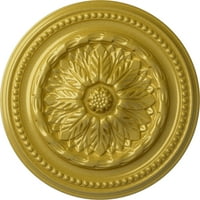 Екена Милуърк 3 4 од 7 8 п Честър таван медальон, ръчно рисувано богато злато