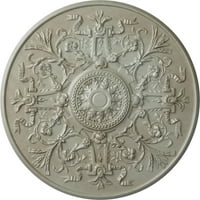 33 од 3 4П Версай таван медальон, ръчно рисуван флаш злато
