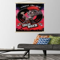 Dreamworks Trolls - Плакат за стена на Barb с дървена магнитна рамка, 22.375 34