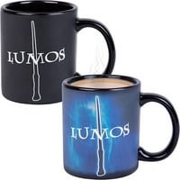 Хари Потър Лумос без топлина разкриват керамична чаша за кафе-магически заклинания активират с топлина
