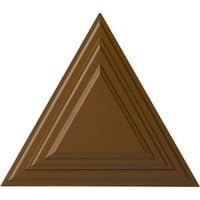 Екена Милуърк 19 В 5 8 Х 1 8 П Триъгълник Таван Медальон, Ръчно Рисуван Смоуки Топаз