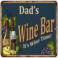 Бар за вино на татко зелена знака селски декор матов завършек метал 116240055002