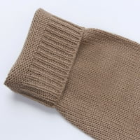 Ballsfhk Front Front Propped Propple Propple Плавен пуловер с дълъг ръкав с дълъг ръкав