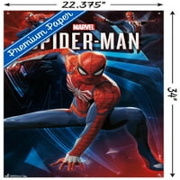 Marvel Comics - Spider -Man - Позира стенен плакат с бутални щифтове, 22.375 34