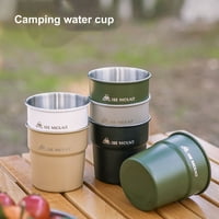 Washranp 10oz Camping Coffee Cup, изолирани чаши от неръждаема стомана голям капацитет хранителна степен мляко чаша чаша туристически консумативи