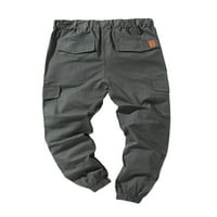 Мъжки ежедневни панталони, които се отнасят до джогинг хип -хоп еластични спортни тънки прилепнали панталони