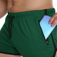 Мъже лято къси панталони с висока талия дъна еластична талия плаж шорти хавайски мини панталони ваканция плажове мастило зелено 2xl