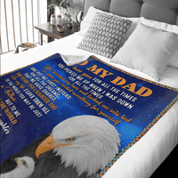 FamilyLoveshop LLC на одеялото на баща ми, орлите хвърля одеяло, подарък за татко от дъщеря, подарък за дядо, подарък за деня на бащите, 50 60