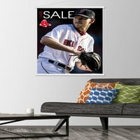 Бостън Ред со - Крис Продажба стена плакат с дървена магнитна рамка, 22.375 34