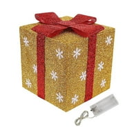 Коледни декорации Гринч коледно дърво осветени кутии за подаръци на закрито на открито за коледно дърво веранда дом