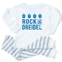 Cafepress - Rock the Dreidel еврейско бебе - Toddler Pajame Pajame