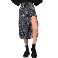 Gubotare Sparkly Skirt Основен велурен велур с висока талия A-Line Mini Pencil Bodycon пола, черна s