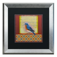 Марка изящно изкуство 'синя птица' сребърно изкуство в рамка от Рейчъл Пакстън