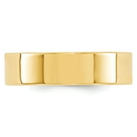 14k жълто злато стандартно тегло плосък комфорт годни сватбена лента размер 12. flc060