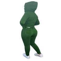 Aunavey Womens Jogging костюми комплекти работещ тоалет Zipper загряване на качулка и панталон