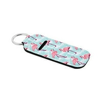 Beautyflier Clip-on Sleeve Chapstick Pouch keychain keychain червило притежател еластичен балсам за балсам за пътуване аксесоари за пътуване)