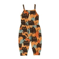 Kayannuo Baby Clothes Clearance Fall Thddler Baby Girl Jumpsuits Лятна печатна каишка за ромон с джобове
